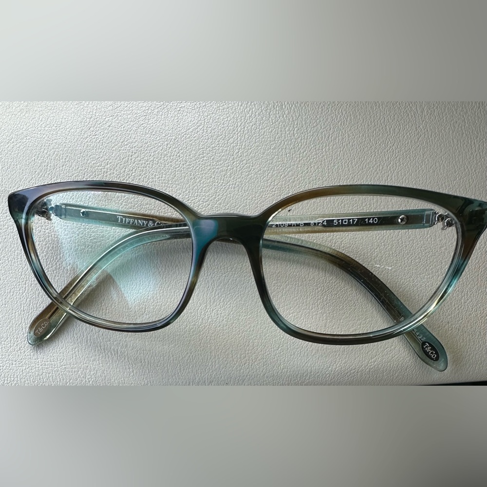 Tiffany & Co Eyeglasses Frame TF 2109-H-B 8124 Green Tortoise Italy